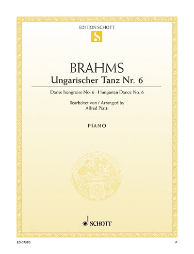 J. Brahms: Ungarischer Tanz Nr. 6 , VcKlav