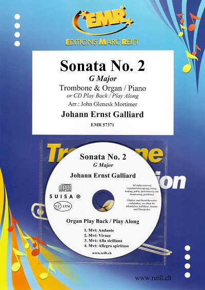 J.E. Galliard: Sonata No. 2, PosKlv/Org (+CD)