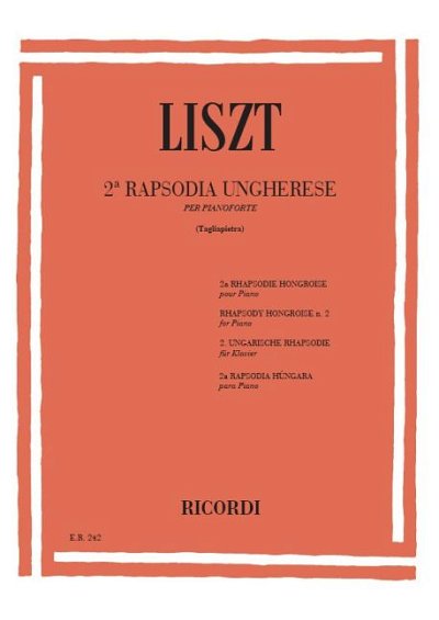 F. Liszt: 19 Rapsodie Ungheresi: N.2 In Do Diesis Min., Klav