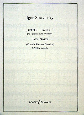 I. Strawinsky: Pater Noster, Gch;Klav (Chpa)