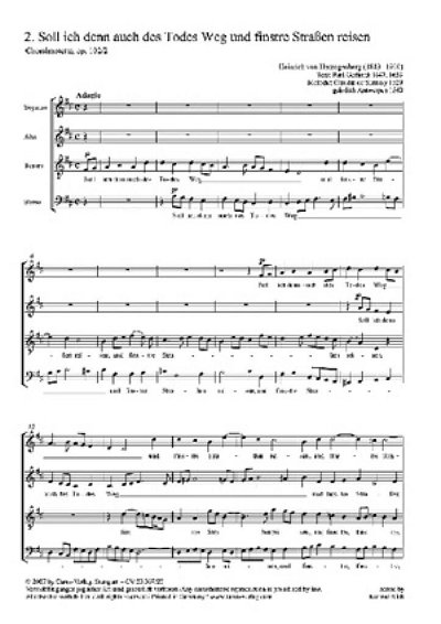 Herzogenberg Heinrich Von: Choralmotette Op 102/2