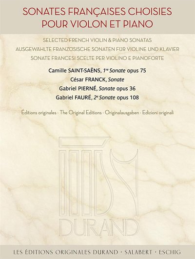 Sonates françaises choisies, VlKlav (KlavpaSt)