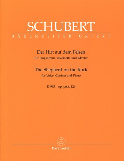 F. Schubert: Der Hirt auf dem Felsen  , GesSKlarKlav (Pa+St)