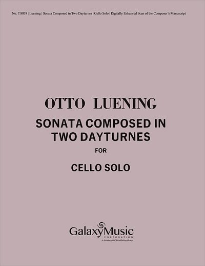 Sonata Composed in Two Dayturns, Vc (Bu)