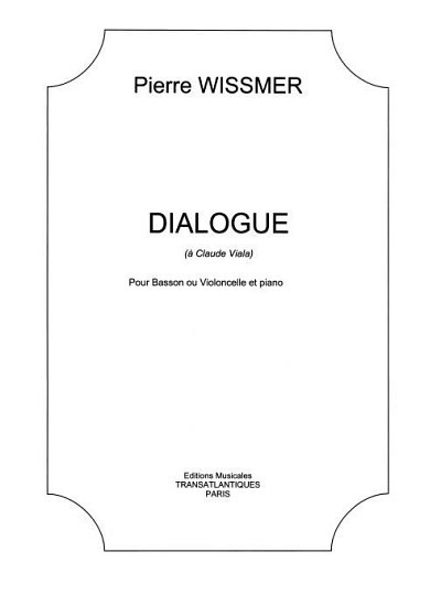 P. Wissmer: Dialogue, FagKlav (Bu)
