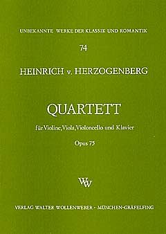 Herzogenberg Heinrich Von: Quartett Op 75 (Klavierquartett) 