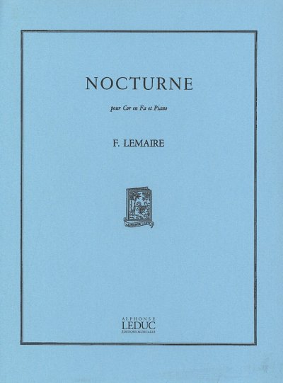 F. Lemaire: Nocturne, HrnKlav (KlavpaSt)