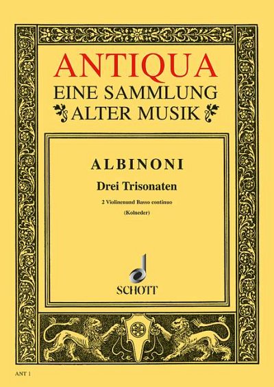 T. Albinoni: Three Triosonatas