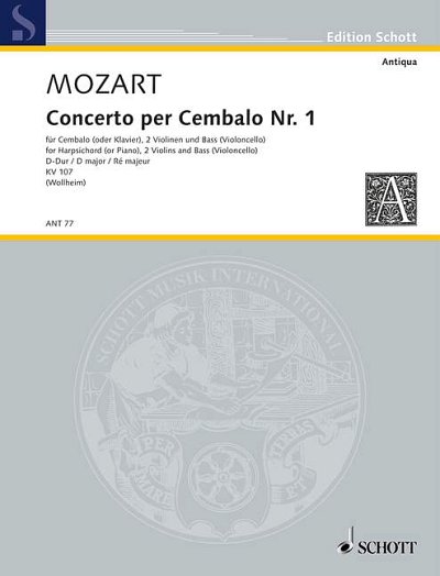 DL: W.A. Mozart: Concerto I D-Dur (Pa+St)