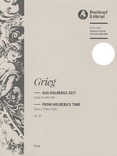E. Grieg: Aus Holbergs Zeit op.40, Str (Vla)