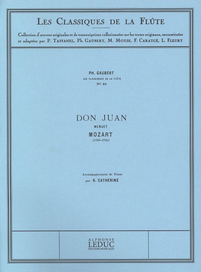 W.A. Mozart: Menuet de 'Don Juan', FlKlav (Part.)