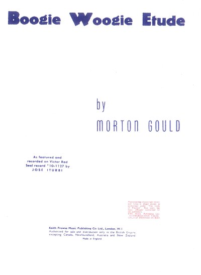 DL: M. Gould: Boogie Woogie Etude, Klav
