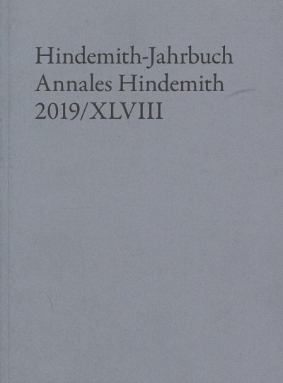 AQ: Hindemith Institut, : Hindemith-Jahrbuch 48 (Bu (B-Ware)