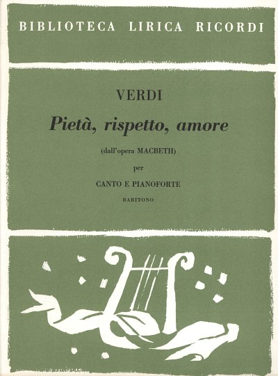 G. Verdi: Pieta', Rispetto, Amore from Ma, GesBrKlav (Part.)