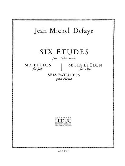 J.-M. Defaye: Six Etudes, Fl