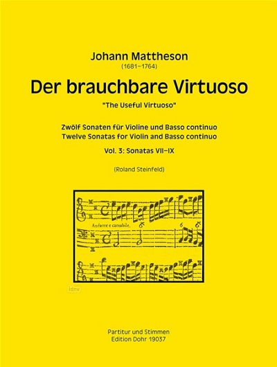 J. Mattheson: Der brauchbare Virtuoso, Volume 3 (Pa+St)