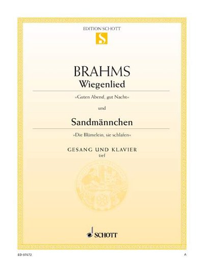 DL: J. Brahms: Wiegenlied / Sandmännchen, GesTiKlav