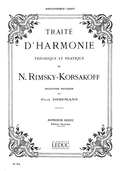 N. Rimski-Korsakow: Traité d_Harmonie théorique et pratique