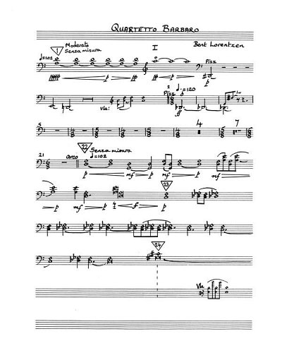 B. Lorentzen: Quartetto Barbaro, Sinfo (Stsatz)