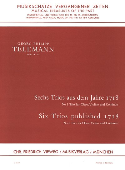 G.P. Telemann: 6 Trios Nr 1 B-Dur