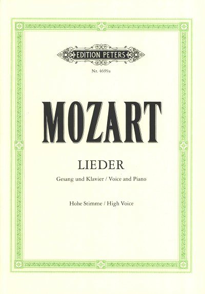 W.A. Mozart: Lieder, GesKlav (Klavpa)