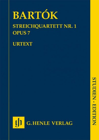 B. Bartók: Streichquartett Nr. 1 op. 7, 2VlVaVc (Stp)