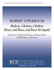 R. Applebaum: Shalom, v'shalom, v'shalom