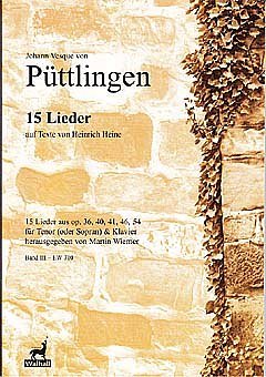 Puettlingen Johann Vesque Von: 15 Lieder Nach Heine (1848)
