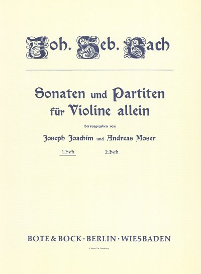 J.S. Bach: 3 Sonaten + 3 Partiten 1