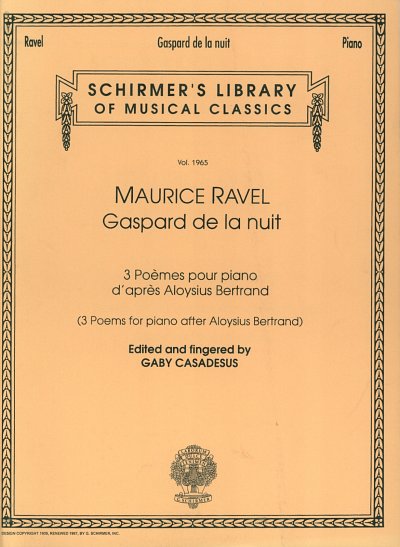 M. Ravel: Gaspard De La Nuit, Klav