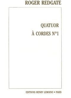 R. Redgate: Quatuor n°1, 2VlVaVc