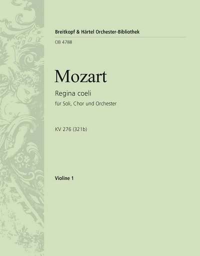 W.A. Mozart: Regina coeli in C KV 276 (321b), Sinfo (Vl1)