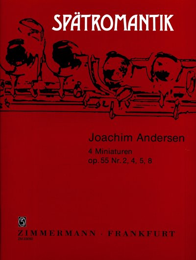 J. Andersen: 4 Miniaturen op. 55 / 2, 4, , FlKlav (KlavpaSt)
