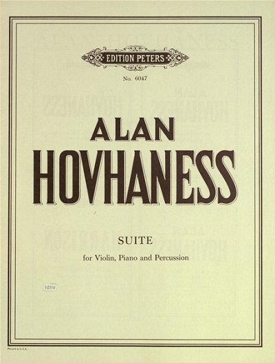 A. Hovhaness: Suite für Violine, Klavier und Percussion op. 99