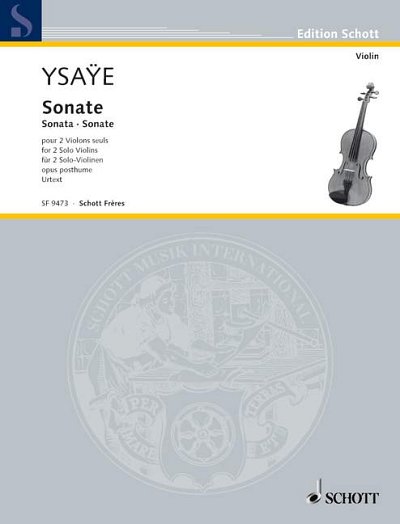 DL: E. Ysaÿe: Sonate pour 2 violons seuls op. posth, 2Vl (Pa