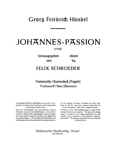 G.F. Händel: Passion für Solostimmen, Chor und Orchester (17
