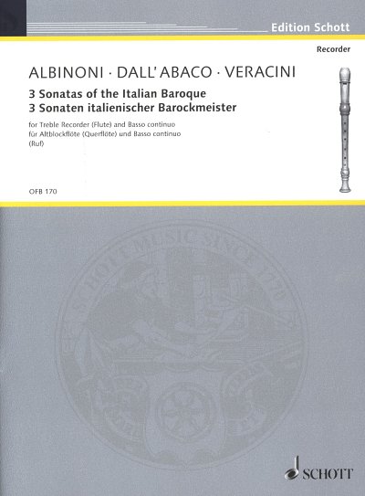 3 Sonaten italienischer Barockmeister , Ablf/FlBc