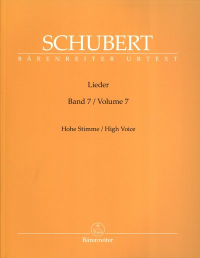 F. Schubert: Lieder 7 (Hohe Stimme), GesHKlav (Part)