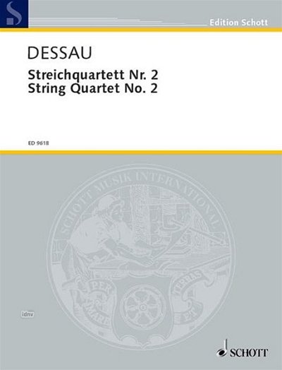 P. Dessau: Streichquartett Nr. 2, 2VlVaVc (Pa+St)