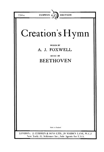 L. v. Beethoven: Creations Hymn (Chpa)