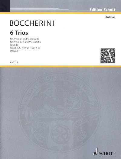 L. Boccherini: Sechs Trios op. 35, 2VlVc (3St)