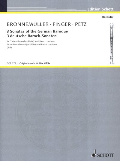 3 deutsche Barock-Sonaten , Ablf/FlBc