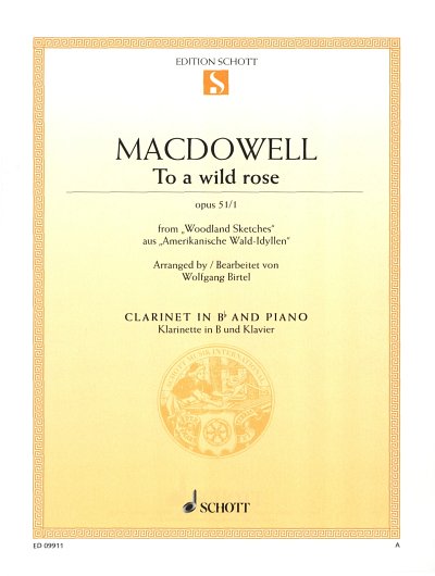 E. MacDowell: To a wild rose op. 51/1 , KlarKlav