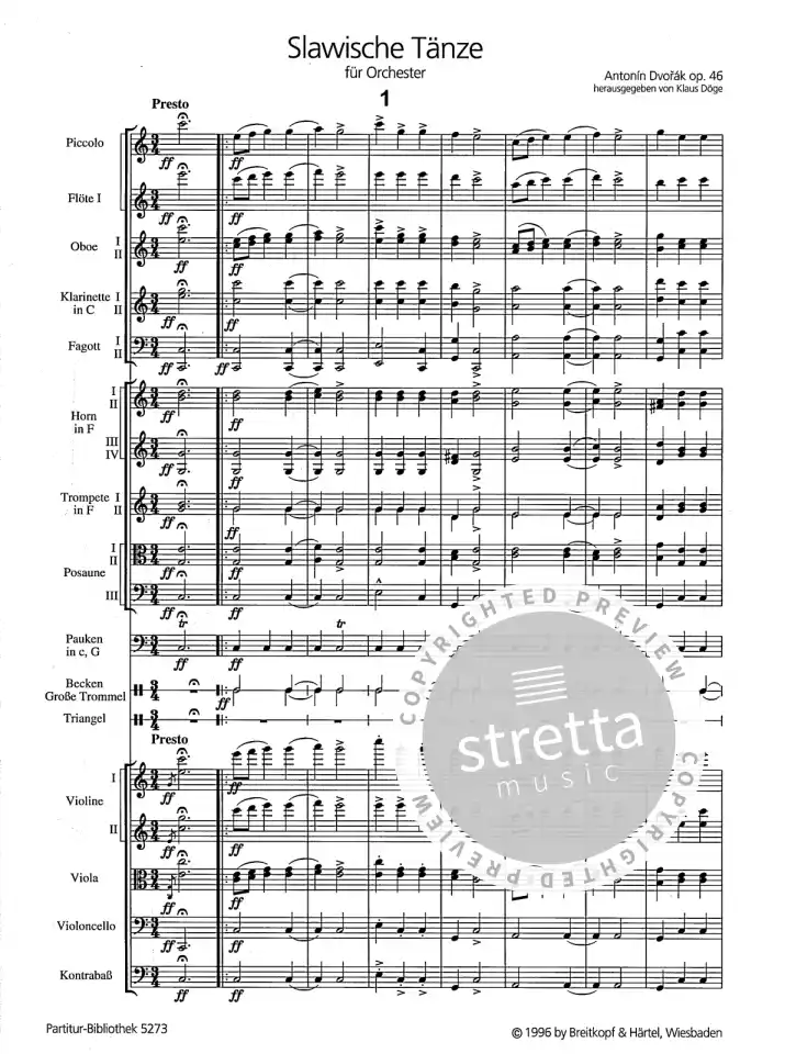 A. Dvorak: Slawische Taenze op.46, Sinfo (Part.) (1)