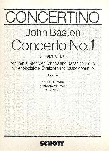 J. Baston: Concerto No. 1 G-Dur 