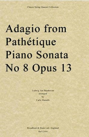 L. v. Beethoven: Adagio from Sonata Pathéti, 2VlVaVc (Part.)