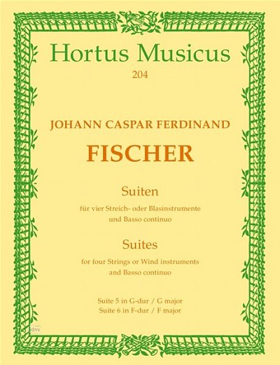 J.C.F. Fischer: Zwei Suiten für vier Instrum, VlVaBc (Pa+St)