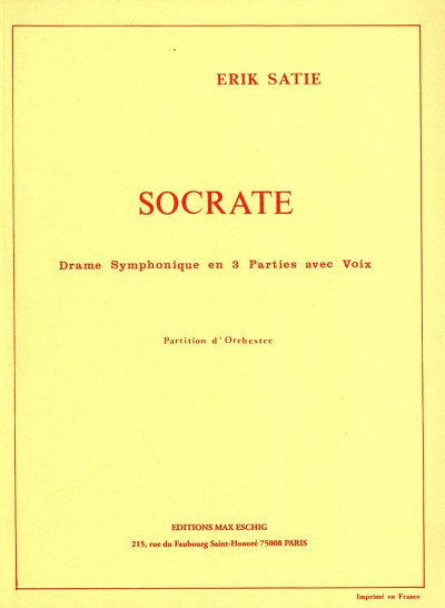 AQ: E. Satie: Socrate (B-Ware)