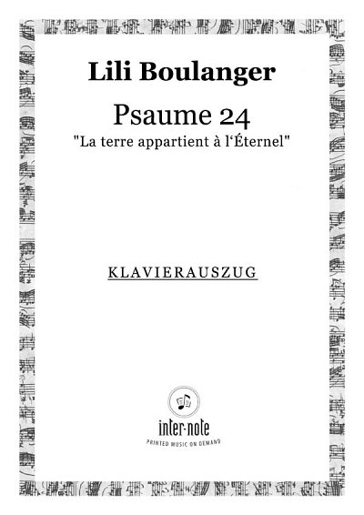 L. Boulanger: Psalm 24 'La terre appartient à , GchOrch (KA)