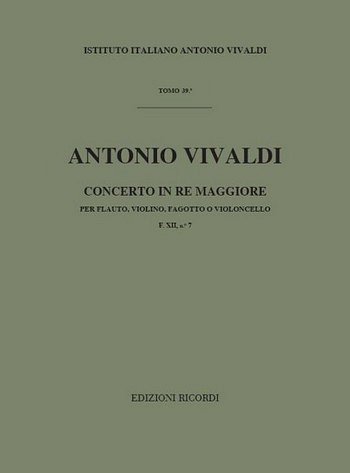 A. Vivaldi: Concerto Per Strumenti Diversi E B.C.:
